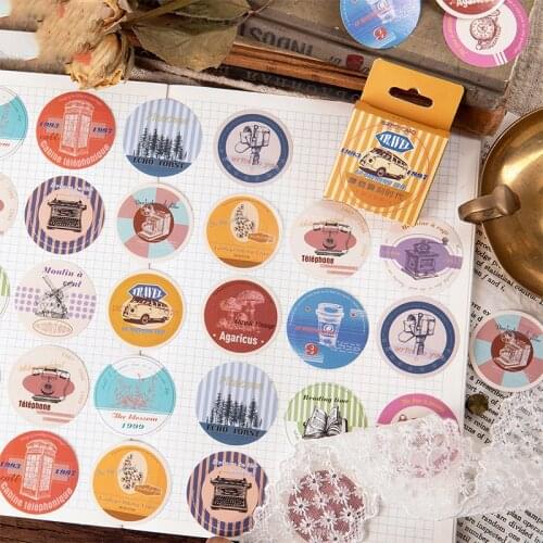 45Pcs/Pack Modern engraving era sticker For Kids DIY Diary Scrapbooking Photo Ablums