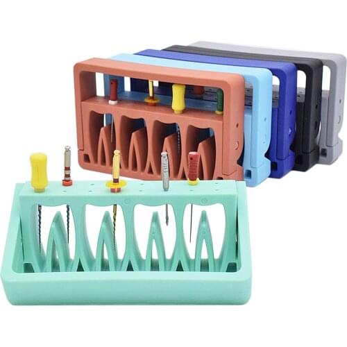 5 PCS 16 Holes Endodontic Block Sterilizable Dental Holder Use For Endo Files