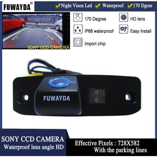 FUWAYDA FOR SONY CCD Chip Car Rear View Reverse Mirror Image With Guide Line CAMERA for CHRYSLER 300/300C/SRT8/MAGNUM/SEBRING HD