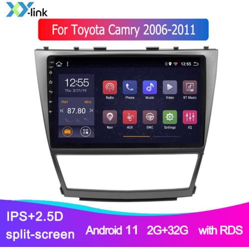 Android 8.1 CAR multimedia player GPS Navigation system for Toyota camry 2006-2011 car radio accessories audio mirror no 2 din