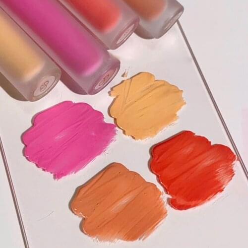 Velvet powder mist feeling Picnic liquid blush matte Rosy Round Blush mousse peach color spring gentle Natural Liquid Blush TSLM