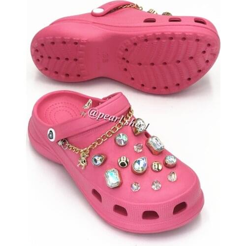 Free Shipping Brand Shoes Charms Designer Croc Charms Rhinestone JIBZ Girl Gift Clog Decaration Metal Love Butterfly Accessories