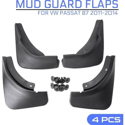 Car Mud Flaps Front Rear Mudguards Mudflaps for Fender Splash Guards For VW Passat B7 2011 2012 2013 2014