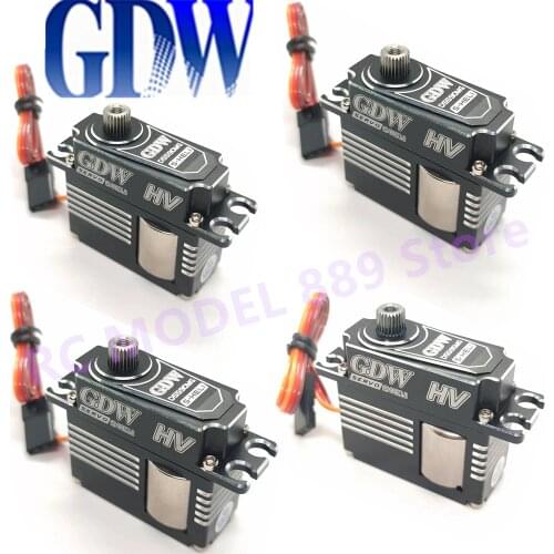 GDW DS590MG Helicopter Swashplate Medium Narrow Frequency All Metal High Voltage HV Digital Steering Gear 500 Lock Tail