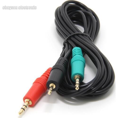 For Turtle Beach & Similar Gaming Headsets Replacemen PC Chat Adapter Cable Kit