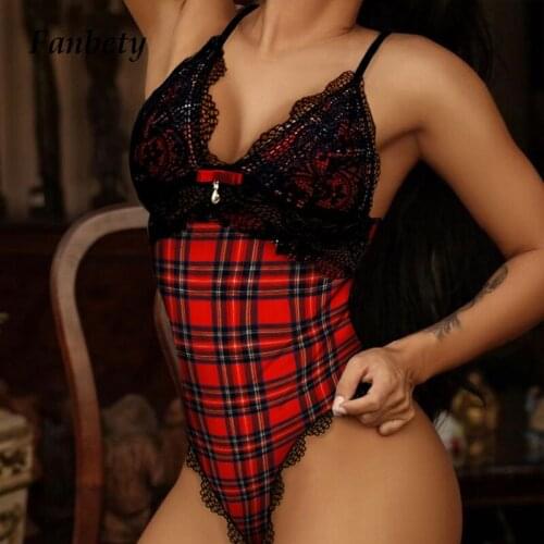 Fanbety Women's Lace Bodysuit