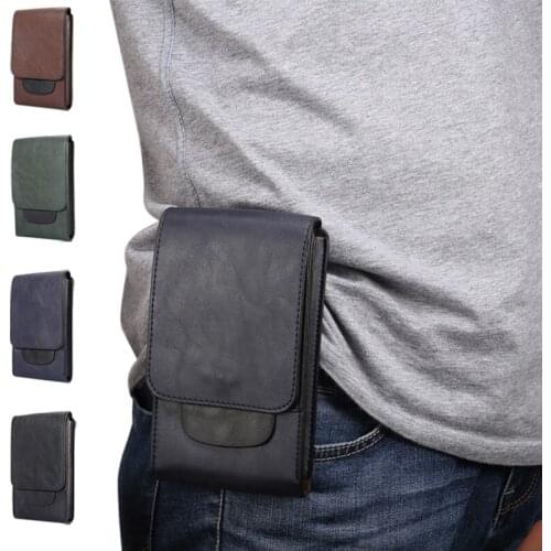 PU Hook Loop Belt Mobile Phone Case Bags Pouch For Oukitel U7 Plus/K6000 Priemium/U7 Pro/U7/U11 Plus/K4000 Plus/K3/K5000/Mix 2
