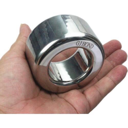 Penis Bondage Ring Stainless Steel Scrotum Pendant Restraint Pendant Scrotum Ring Cock Ring,6 Size for Choice,Sex Toy,BB69