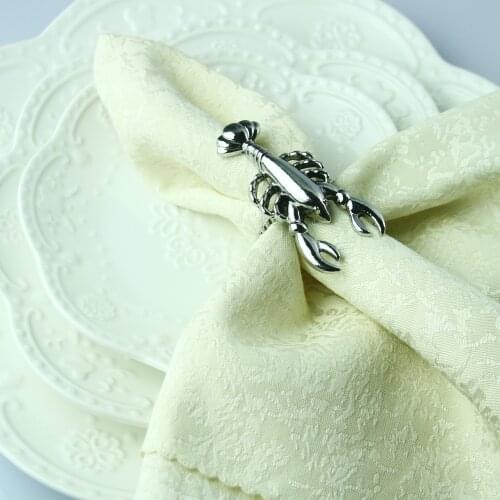 Free Shipping Lobster Napkin Ring Wedding Decoration ,Cheap12 Pcs