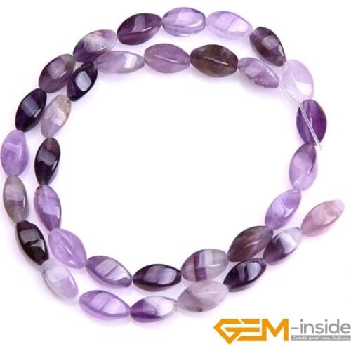 Twist Amethysts beads natural stone beads DIY loose beads for bracelet or necklace making strand 15 inches 38cm wholesale