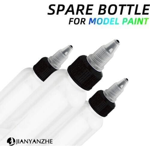 Model painting tool Model paint spare bottle Paint bottle Easy to pour solvent bottle 30/60ml