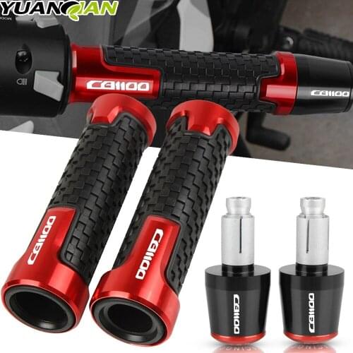 Motorcycle 7/8" 22MM CNC Handlebar Hand Grips Handle Bar End Cap For Honda CB1100 CB 1100 GIO 2013-2019 2014 2015 2016 2017 2018