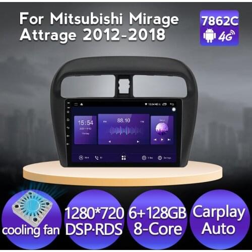 Navifly Android 11 Car Radio Multimedia Player 4G 8Core For Mitsubishi Mirage Attrage 2012-2017 2018 GPS Navigation IPS 1280*720