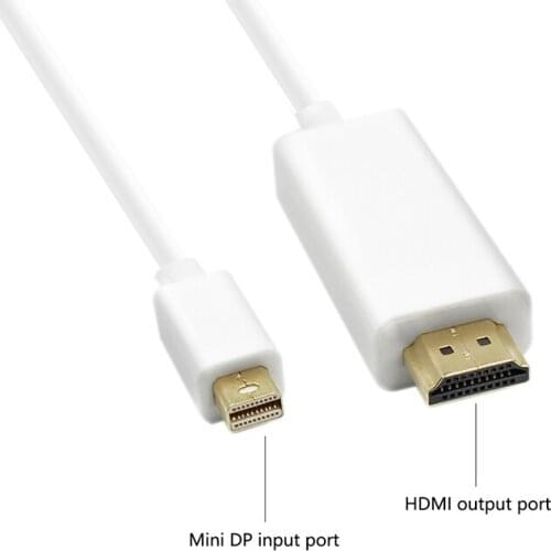 Mini Display Port to HDMI Cable Thunderbolt HDMI Converter Mini DP to HDMI Cable Adapter 4K 1080P for MacBook Pro Monitor