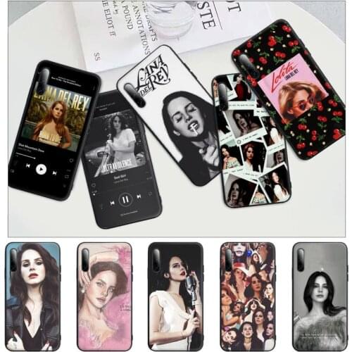 Sexy Singer Lana Del Rey Black Rubber Cell Phone Case For Huawei P9 P10 P20 P30 P40 Lite Pro P Smart 2019 2020 Cover