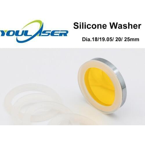 Silicone Washer 19.05 20 25mm for CO2 Laser Focusing Lens Mirrors