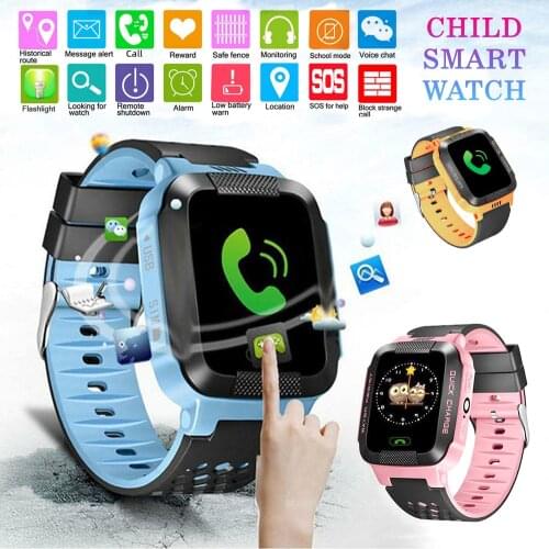 2020 Kids Smart Watch For Childrens SOS Phone Watch Smartwatch With Sim Card Photo Waterproof IP67 Kids Gift For IOS Android
