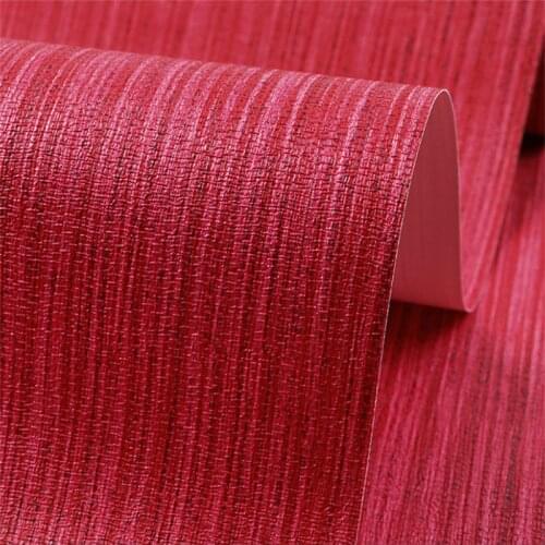 Modern minimalist red plain linen wallpaper retro red big red forbidden city red living room bedroom background wall paper обои