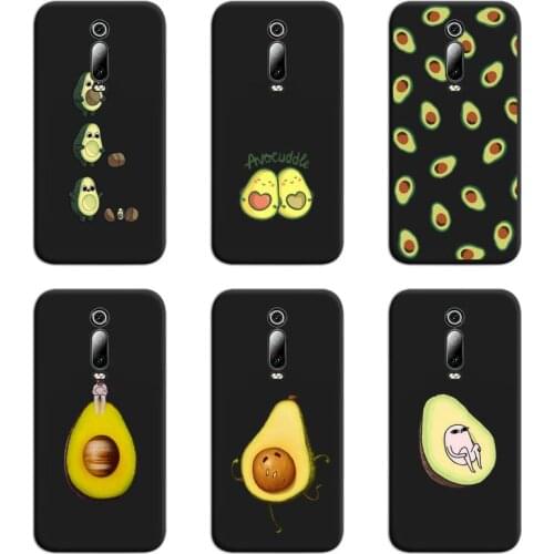 Cute cartoon fruit avocado Phone Case For Redmi 9A 9 8A 7 6 6A Note 9 8 8T Pro Max K20 K30 Pro