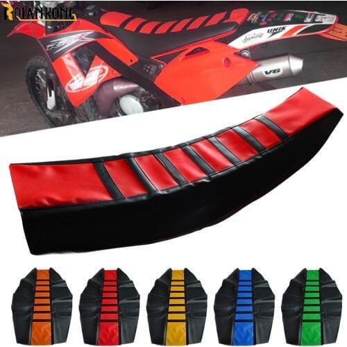Universal Motorcycle Dirt Bike Rubber Striped Soft-Grip Gripper Seat Cover for Honda CR80R CR85R CRF150R CR250R CRF250R CRF450R