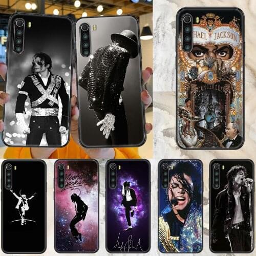 Michael jackson Phone case For Xiaomi Redmi Note 7 7A 8 8T 9 9A 9S 10 K30 Pro Ultra black art cover silicone bumper soft funda