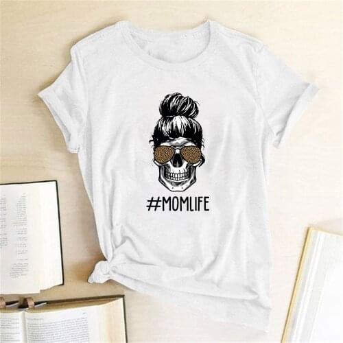 Mama Momlife Letters Print women t-shirt Fashion Mother Clothing Tees Tops Graphic Female t-shirt Ladies T-Shirt mujer camisetas