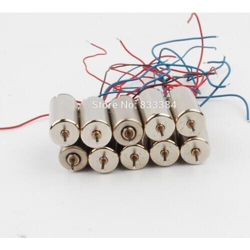 10pcs Neodymium strong magnetic 816 coreless motor DC2V-3V 80ma-120ma 34000RPM-47000RPM high torque high speed toy motor