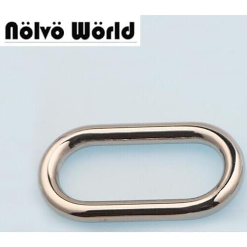 30pcs 5.5mm line 38X12mm inside nickel welded oval metal strapping accessory adjustment buckle,Ribbon buckle for belt hardware