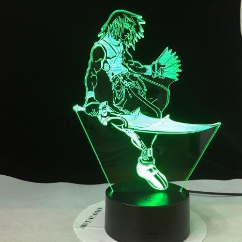 3D Led Night Light Japan Manga Death Note L Anime Cartoon Model 7 Colors Change Illusion USB Lamp For Kids Figma Toys