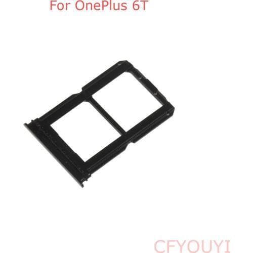 5pcs/lot For Oneplus 6T Dual SIM Card Tray Holder Slot Replacement Part For 1+ 6T
