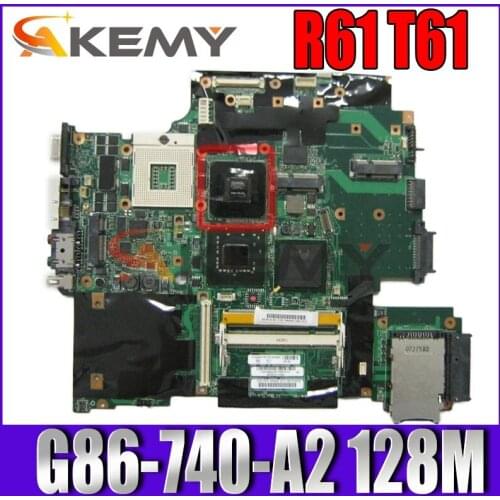 Akemy 43Y9047 11S42X6803 FOR Lenovo IBM thinkpad R61 T61 15.4" LAPTOP Motherboard 965PM G86-740-A2 128M 42W7652 DDR2 42W7791