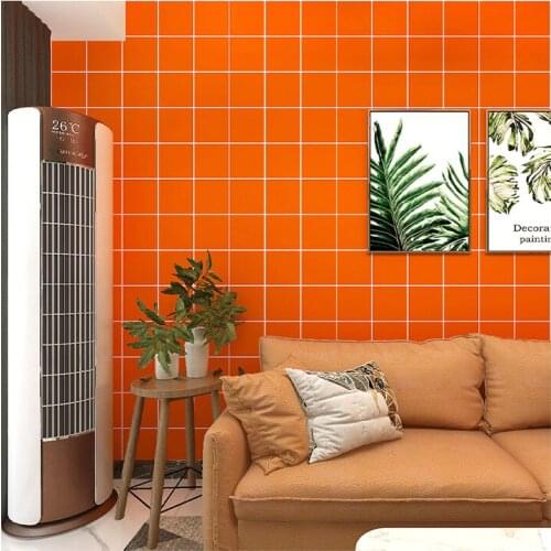 American Vintage Green Bright Yellow Square Wall papers Home Decor Clothing Barber Shop Background Walls Mural