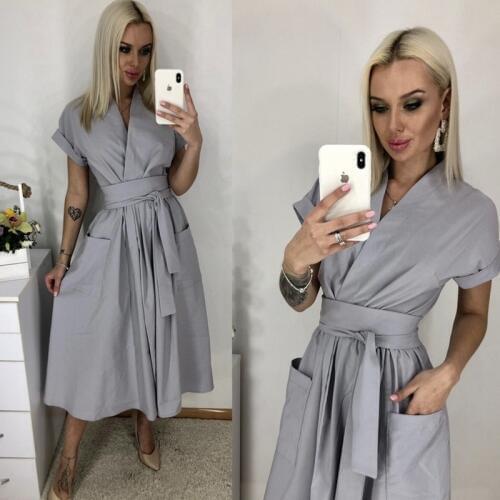 CHURSES Office Summer Dresses
