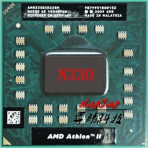 AMD Athlon II Dual-Core Mobile N330 2.3 GHz Dual-Core Dual-Thread CPU Processor AMN330DCR22GM Socket S1