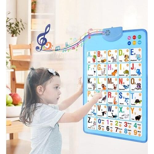 Electronic Interactives Alphabet Wall Chart Best Educational Toy Talking Wall Poster Learning Toys for Kids DU55
