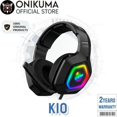 Onikuma K10 RGB Gaming Headset RGB LED Light Over Ear Headphones With Microphone