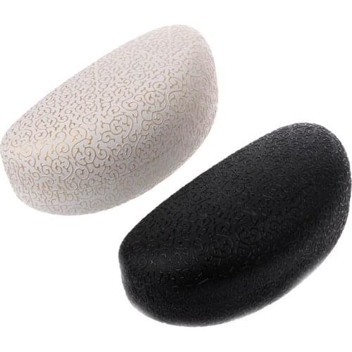 [LvDing] Oval Shape Resist Pressure Crush Printed Flower Sunglasses Box Jewelry Gift Case