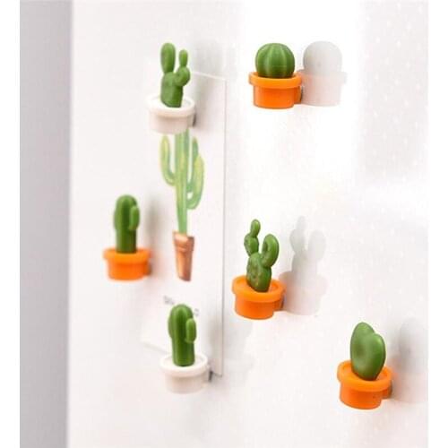 Refrigerator Magnet Mini Cute Cactus NEW 6PCs/Set Fridge Magnets