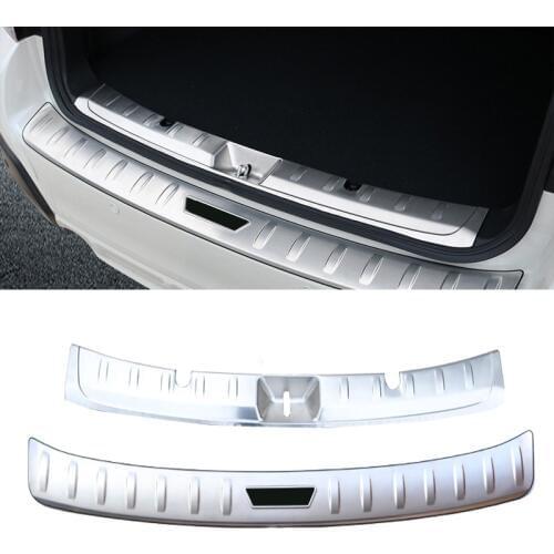 For Subaru XV 2018 Stainless Steel Rear Bumper Protector Sill Trunk Rear guard plate Cover Trim car styling accessories