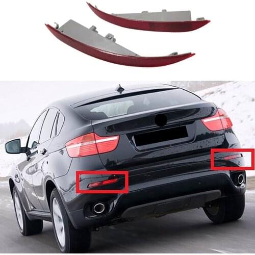 Rear Bumper Fog Lamp Reflector Warning Lamp Brake Light 63147323185 63147323186 for-BMW X6 F16 2014-2018