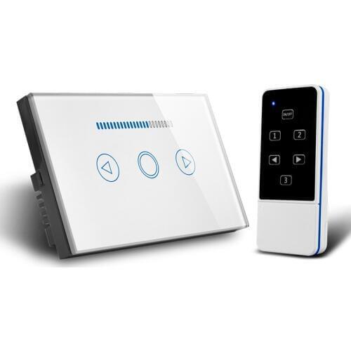 US AU Type 433 Mhz Remote Control Touch Dimmer Light Switch with blue LED backlight Switches Compatible with Broadlink