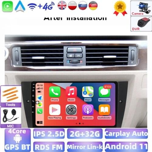 GPS Radio For BMW 3 Series E90 E91 E92 E93 2005 - 2011 2012 2013 Car Radio Multimedia Video Player Navigation Android Wifi SWC
