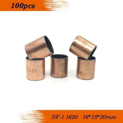 SF-1 1620 Oilless bush DU Self-lubricating bushing Sintered bush Size 16*18*20mm