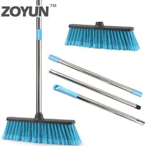 House Broom Bristles And Long Poles Bathroom Plastic Broom Sweeping The Floor Toilet Cleaning Tool Dust Long Handle Scrub Brush