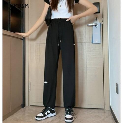 Женские брюки широкие Tyrosn China At AliExpress