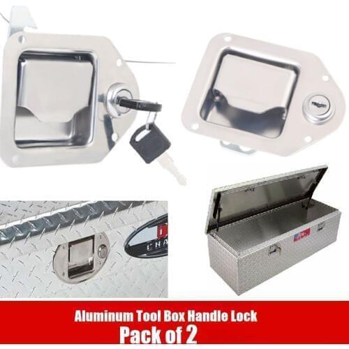 Stainless Steel Recessed Folding Handle Locks for RVs Motorhome Trailer Aluminum Tool Box Door Latch Marine Hardware Parts