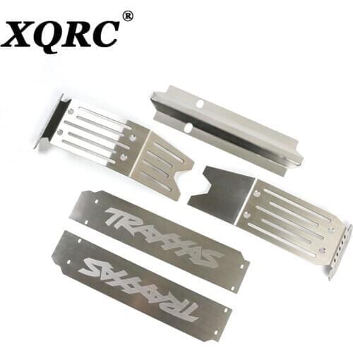 XQRC Chassis stainless steel armor armor bottom, for 1 / 5RC traxxas x-maxx 8s xmaxx remote control monster truck 77086-4