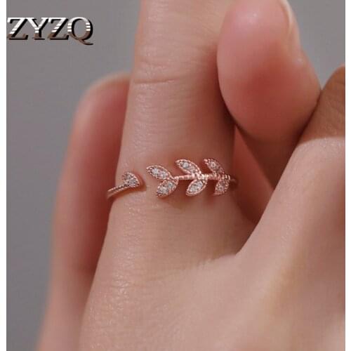ZYZQ Pink Heart Women Open Rings Stylish Girl Accessories Wedding Party Delicate Valentines Gift Lover Trendy Jewelry Rings