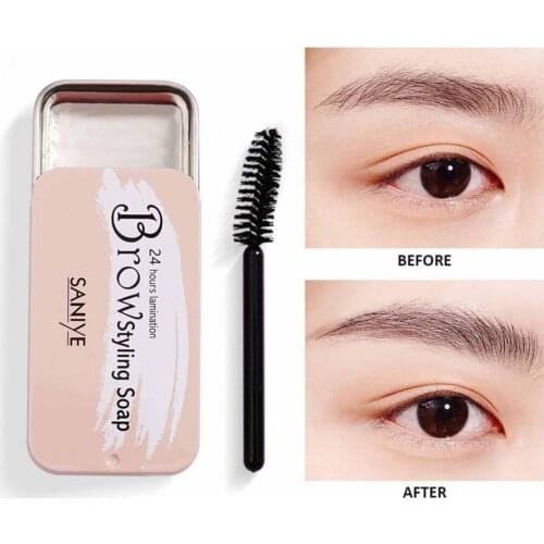 1 Set 11g Eyebrow Cream Eyebrow Cream Gel Brow Tint Makeup Tools with Soft Brush Long Lasting Natural Eyebrow Styling Gel Women