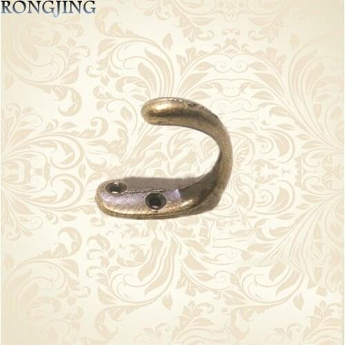10xAntique Cloth Hook For Door Wall Hanger for clothes Coat&Hat Wooden Door Decorative Kitchen Wall Hooks Home Retro Small Hook